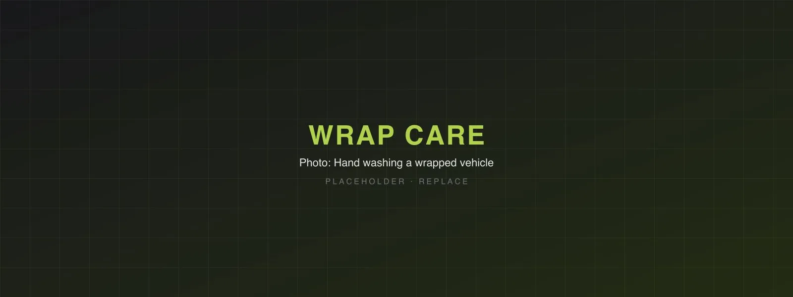 Hand washing a wrapped vehicle