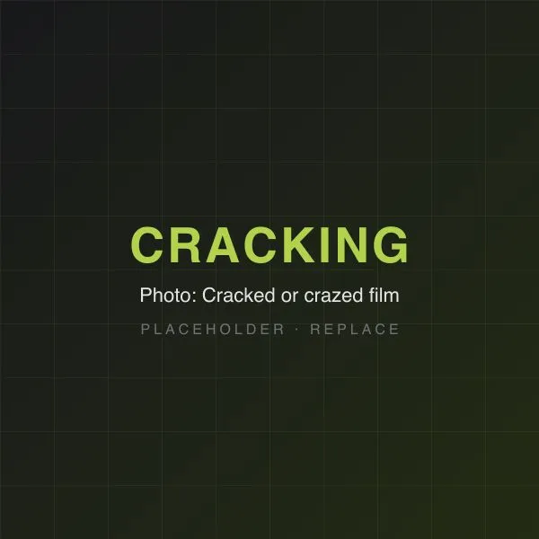 Cracking or crazing